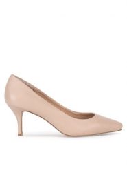 Lasocki Czółenka WFA2922-1Z Beżowy. Brązowe czółenka Lasocki, bez wzorów, ze skóry, bez obcasa, bez zapięcia. Za 219.99 zł.