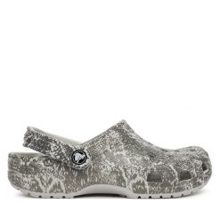 Klapki Crocs. Szare klapki Crocs, bez wzorów, bez obcasa, bez zapięcia. Za 259.99 zł.