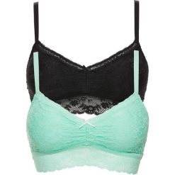 Biustonosz bustier (2 szt.) bonprix czarny + miętowy. Biustonosze bonprix. Za 59.98 zł.