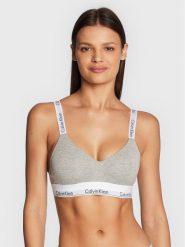 Calvin Klein Underwear Biustonosz bezfiszbinowy 000QF7059E Szary. Szare biustonosze Calvin Klein Underwear, bez wzorów, z bawełny. Za 129.99 zł.