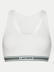 Lacoste Biustonosz top IF8167 Biały. Białe biustonosze Lacoste, xl, bez wzorów, z bawełny, bez kołnierzyka, bez ramiączek. Za 119.99 zł.