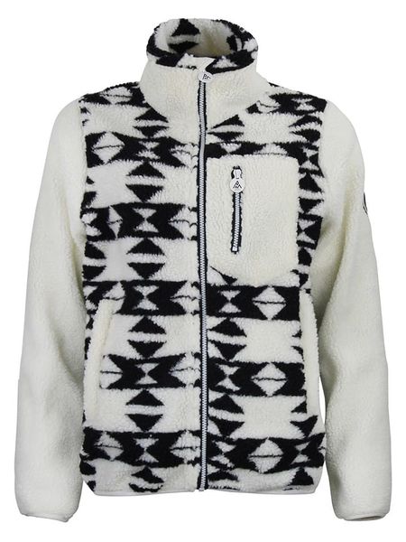 Peak Mountain Kurtka polarowa "Arthur" w kolorze biało-czarnym rozmiar: S. Białe kurtki Peak Mountain, s, bez wzorów, z polaru, bez kaptura. Za 196.70 zł.