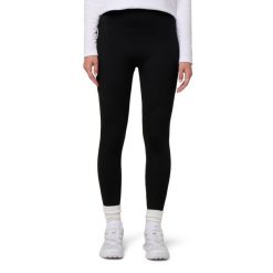 Damskie legginsy polarowe z elastycznego materiału i ocieplaną podszewką. Czarne legginsy G-HEAT, bez wzorów, z polaru, sportowe. Za 129.79 zł.