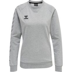 Damska bluza bawełniana Hummel Move Grid. Szare bluzy Hummel, s, bez wzorów, z bawełny, sportowe, bez ramiączek, bez kaptura. Za 225.00 zł.