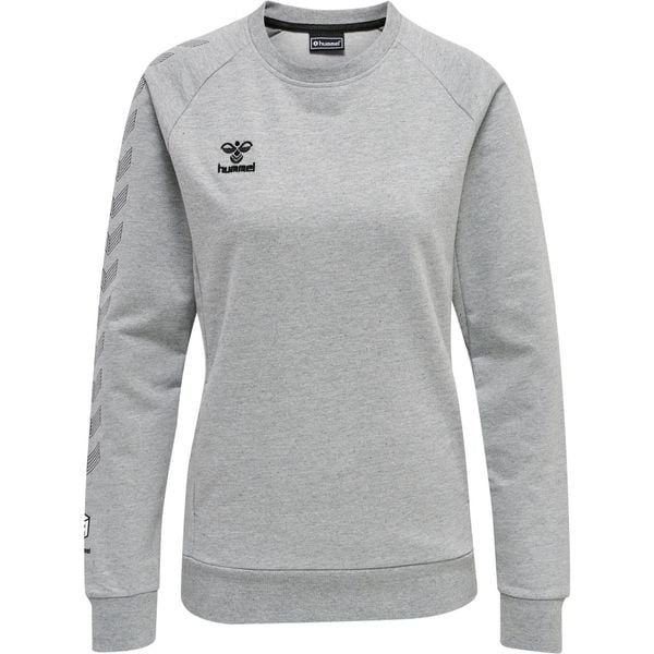 Damska bluza bawełniana Hummel Move Grid. Szare bluzy Hummel, s, bez wzorów, z bawełny, sportowe, bez ramiączek, bez kaptura. Za 225.00 zł.