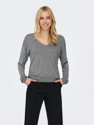 JDY Sweter "Bodilla" w kolorze szarym rozmiar: S. Szare swetry JDY, s, bez wzorów, bez ramiączek. Za 75.34 zł.