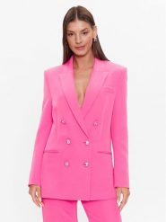 Chiara Ferragni Marynarka 74CBQ711 Różowy Regular Fit. Czerwone marynarki i żakiety Chiara Ferragni, bez wzorów, z syntetyku, bez ramiączek. Za 3,769.00 zł.