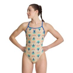 Strój Kąpielowy damski Arena Desert Vibes Swimsuit Booster. Czerwone stroje jednoczęściowe Arena, bez wzorów, z materiału, sportowe. Za 218.04 zł.