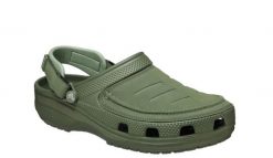 Klapki Crocs Model Yukon Vista Ii Lr Clog M Kolor Zielony. Zielone klapki Crocs, bez wzorów, z gumy, bez obcasa, bez zapięcia. Za 259.99 zł.