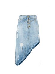 Pinko Spódnica "Pacifica" | 1J10WB Y84T | Kobieta | Błękitny. Niebieskie spódnice Pinko, na spotkanie biznesowe, bez wzorów, z bawełny, vintage, mini, asymetryczne. W wyprzedaży za 469.00 zł.