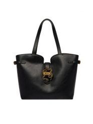 Just Cavalli Torebka 80RA4BA4 ZSA89 Czarny. Czarne shopper bag Just Cavalli, bez wzorów, ze skóry, bez dodatków. Za 841.99 zł.