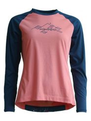 Zimtstern Koszulka kolarska "Pure Flowz" w kolorze granatowo-czerwonym rozmiar: M. Niebieskie t-shirty sportowe Zimtstern, m, bez wzorów, z bawełny, bez ramiączek, rowerowe. Za 206.91 zł.