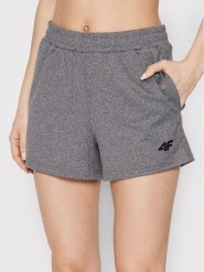 4F Szorty sportowe H4L22-SKDF350 Szary Regular Fit. Szare szorty sportowe 4f, bez wzorów, z syntetyku, na fitness i siłownię. Za 69.99 zł.