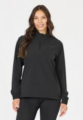 Endurance Kurtka Typhoro W Half Zip – Damska, Czarna – 1001 Black. Czarne kurtki Endurance, bez wzorów, z elastanu, sportowe, bez kaptura. Za 234.50 zł.
