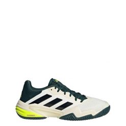 Buty Barricade 13 Tennis. Białe buty treningowe adidas, bez wzorów, z materiału, bez zapięcia, tenisowe. Za 649.00 zł.