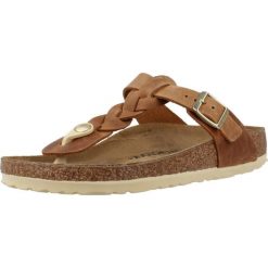Japonki damskie Birkenstock Gizeh. Brązowe japonki Birkenstock, bez wzorów, z gumy. Za 799.00 zł.