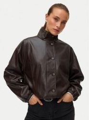 Vero Moda Kurtka z imitacji skóry Polly 10344161 Brązowy Relaxed Fit. Brązowe kurtki Vero Moda, m, bez wzorów, ze skóry, bez kaptura. Za 359.99 zł.