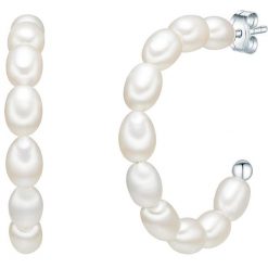 Valero Pearls Kolczyki sztyfty z perłą srebro wysokiej próby Perła hodowlana słodkowodna srebrny 1 ct Damski. Szare kolczyki Valero Pearls, z perłą, srebrne. Za 229.99 zł.