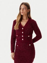 Guess Kardigan W5BR0E Z4090 Czerwony Slim Fit. Czerwone swetry Guess, xxl, z aplikacjami, z syntetyku, bez ramiączek. Za 419.99 zł.
