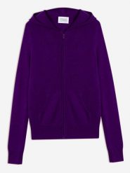 AUTHENTIC CASHMERE Kaszmirowy kardigan "Colombis" w kolorze fioletowym rozmiar: L. Różowe swetry AUTHENTIC CASHMERE, l, bez wzorów, z kaszmiru, bez ramiączek. Za 353.27 zł.