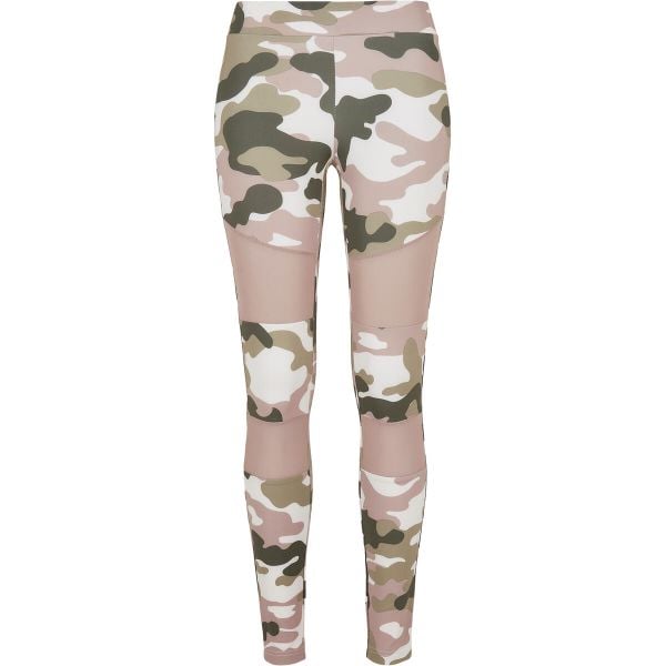 Legginsy damskie Urban Classics camouflage tech. Czerwone legginsy Urban Classics, bez wzorów, z meshu. Za 118.50 zł.
