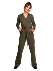 Be Wear Kombinezon w kolorze oliwkowym rozmiar: XXL. Brązowe kombinezony Be Wear, xxl, bez wzorów, z tkaniny, bez kołnierzyka, bez ramiączek, długie. Za 180.91 zł.