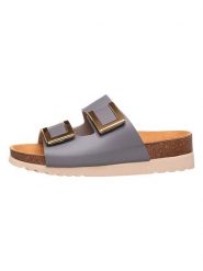 Scholl Klapki "Monterey 2 Straps" w kolorze szarym rozmiar: 37. Szare klapki Scholl, bez wzorów, klasyczne, z otwartym noskiem, bez obcasa, bez zapięcia. Za 175.45 zł.