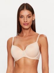 Chantelle Biustonosz z fiszbiną Pure Light C10M70 Beżowy. Brązowe biustonosze Chantelle, bez wzorów, z syntetyku. Za 229.99 zł.