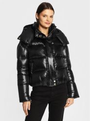 Patrizia Pepe Kurtka puchowa 2O0050/A9M0-K103 Czarny Regular Fit. Czarne kurtki Patrizia Pepe, m, bez wzorów, z puchu, bez kaptura. Za 1,469.00 zł.