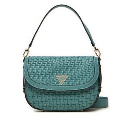 Torebka Guess. Niebieskie torebki klasyczne Guess, z aplikacjami, klasyczne, bez dodatków. Za 349.99 zł.