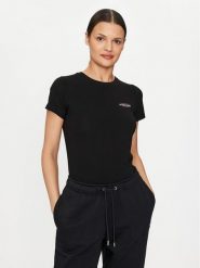 Guess Jeans T-Shirt W4YI02 J1314 Czarny Slim Fit. Czarne t-shirty Guess Jeans, xl, z aplikacjami, z bawełny, bez kołnierzyka, bez ramiączek. Za 79.99 zł.