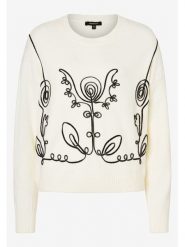 More & More Sweter w kolorze kremowym rozmiar: 44. Brązowe swetry More & More, z aplikacjami, bez ramiączek. Za 163.26 zł.