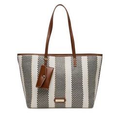 Torebka Nine West. Brązowe shopper bag Nine West, bez wzorów, bez dodatków. Za 219.99 zł.