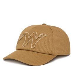 Czapka z daszkiem Weekend Max Mara. Brązowe czapki z daszkiem Weekend Max Mara, bez wzorów. Za 469.99 zł.