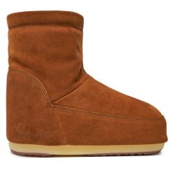 Śniegowce Moon Boot. Brązowe śniegowce Moon Boot, bez wzorów, bez zapięcia. Za 1,099.00 zł.