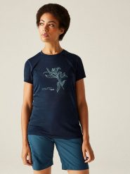 Regatta Koszulka funkcyjna "Escade" w kolorze granatowym rozmiar: 38. Niebieskie t-shirty sportowe Regatta, bez wzorów, z materiału, bez ramiączek, outdoorowe. Za 150.02 zł.