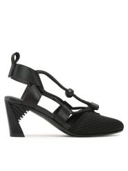 United Nude Sandały Sonar Nomadic Mid 107320116137 Czarny. Czarne sandały United Nude, bez wzorów, z materiału, bez obcasa, na słupku, bez zapięcia. Za 1,199.00 zł.