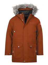 Trollkids Parka "Nordkapp" w kolorze jasnobrązowym rozmiar: 116. Brązowe płaszcze Trollkids, m, bez wzorów, bez kaptura. Za 291.25 zł.
