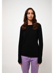 AUTHENTIC CASHMERE Kaszmirowy sweter "Criou" w kolorze czarnym rozmiar: M. Czarne swetry AUTHENTIC CASHMERE, m, bez wzorów, z kaszmiru, bez ramiączek. Za 233.33 zł.