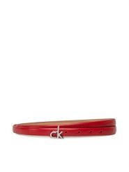 Calvin Klein Pasek Ck Buckle Skinny Belt 1.5 K60K612932 Czerwony. Czerwone paski Calvin Klein, bez wzorów, ze skóry. Za 112.99 zł.