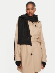 Tommy Hilfiger Szalik AW0AW16646 Czarny. Czarne szaliki i kominy Tommy Hilfiger, bez wzorów, z materiału. Za 459.99 zł.
