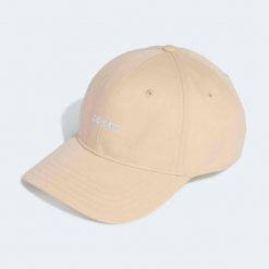 Czapka z daszkiem ADIDAS. Brązowe czapki z daszkiem adidas, bez wzorów, klasyczne. Za 52.49 zł.