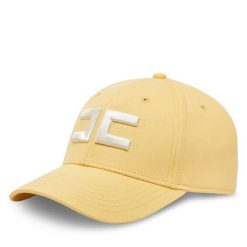 Czapka z daszkiem Elisabetta Franchi. Żółte czapki z daszkiem Elisabetta Franchi, bez wzorów. Za 559.99 zł.