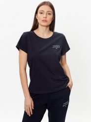 Tommy Hilfiger T-Shirt UW0UW04525 Granatowy Relaxed Fit. Niebieskie t-shirty Tommy Hilfiger, s, bez wzorów, z bawełny, bez kołnierzyka, bez ramiączek. Za 109.99 zł.