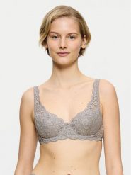 Triumph Biustonosz z fiszbiną Amourette 10209584 Szary. Szare biustonosze Triumph, bez wzorów, z syntetyku. Za 129.99 zł.