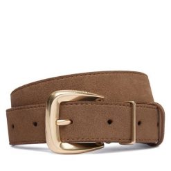 Pasek Calvin Klein. Brązowe paski Calvin Klein, bez wzorów. Za 249.99 zł.