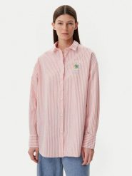 Napapijri Koszula G-Fete NP0A4IFM Różowy Loose Fit. Czerwone koszule Napapijri, m, bez wzorów, z bawełny, bez kołnierzyka, bez ramiączek. Za 419.99 zł.