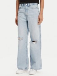 Tommy Jeans Jeansy Claire DW0DW21281 Niebieski Wide Leg. Niebieskie jeansy Tommy Jeans, bez wzorów, z bawełny. Za 329.99 zł.
