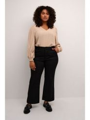 KAFFE curve Spodnie w kolorze czarnym rozmiar: 44. Czarne spodnie materiałowe KAFFE curve, bez wzorów, z materiału. Za 204.48 zł.