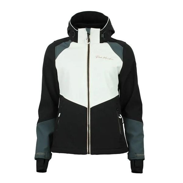Kurtka damska Peak Mountain Softshell Ametisffb. Czarne kurtki Peak Mountain, m, z aplikacjami, z elastanu, trekkingowe. Za 357.50 zł.